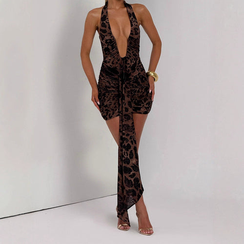 Damen Glamouröses Wickelkleid Echo Archiv