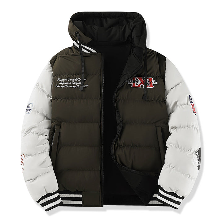 Herren Multifunktionale Steppjacke mit Kapuze und einzigartigem Design Echo Archiv