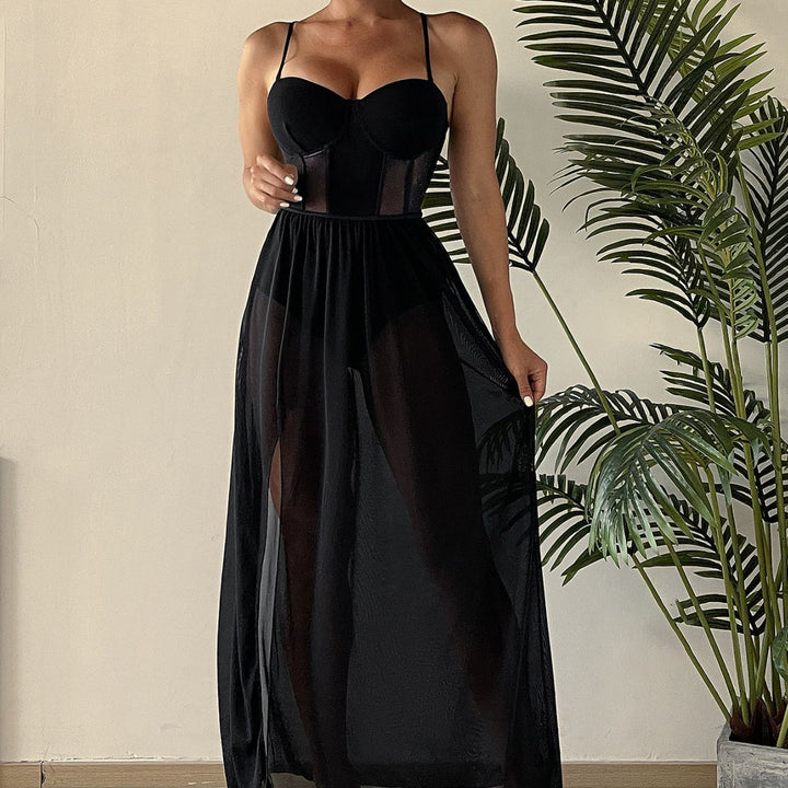 Damen Transparente Sommerkleid Echo Archiv