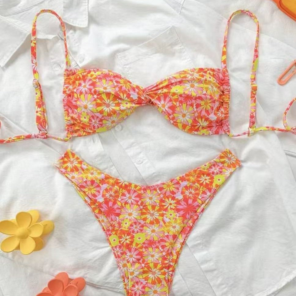 Damen Triangel-Bikini mit floralem Design Echo Archiv