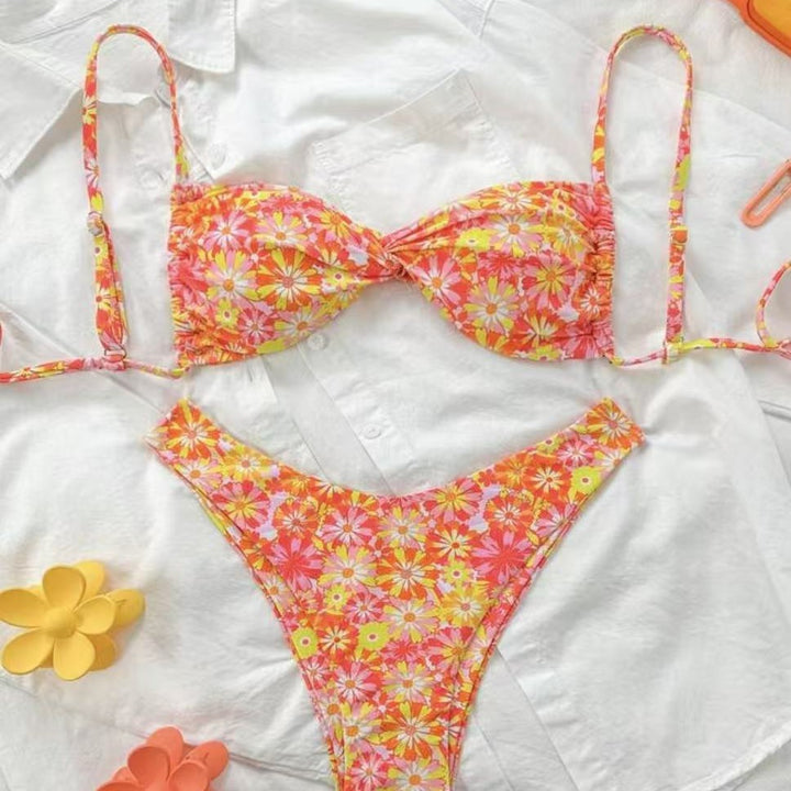 Damen Triangel-Bikini mit floralem Design Echo Archiv