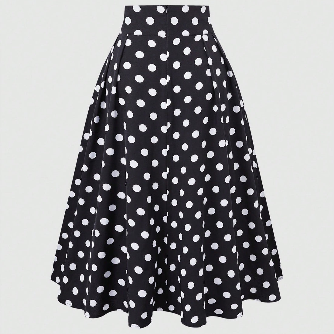 Damen Eleganter Midirock mit Polka Dots – Rosévia