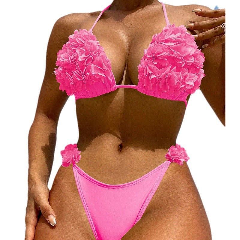 Damen Triangel-Bikini mit verspieltem Blüten-Design Echo Archiv