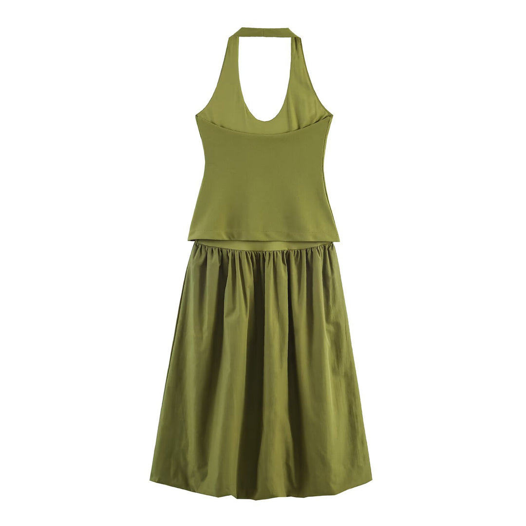 Damen Freizeit Set mit Neckholder und weitem Rock Echo Archiv