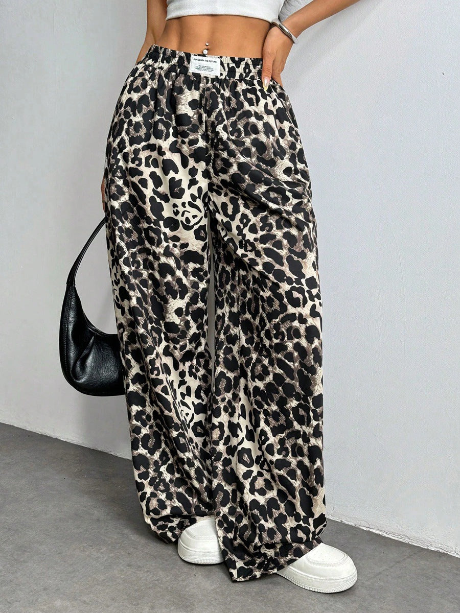 Damen Palazzo-Hose mit schickem Leopardenmuster Echo Archiv