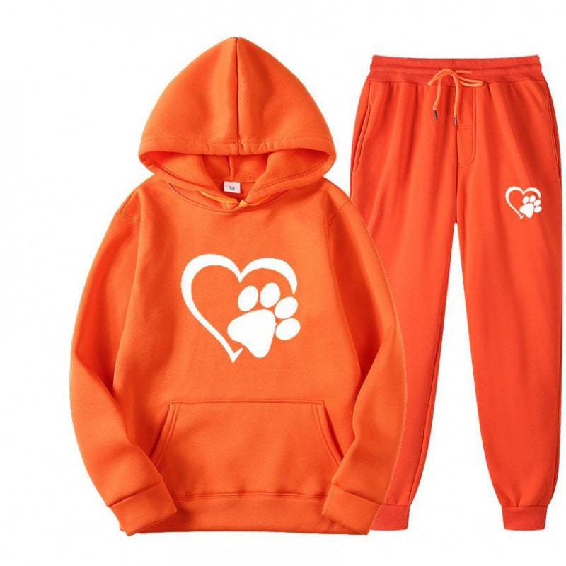 Damen Kuscheliger Hoodie und Jogginghose Set Echoarchiv