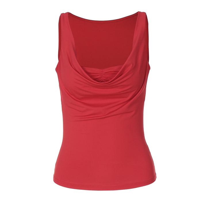 Damen Figurbetontes Tank-Top mit geschmackvollem Drapierungselement Echo Archiv