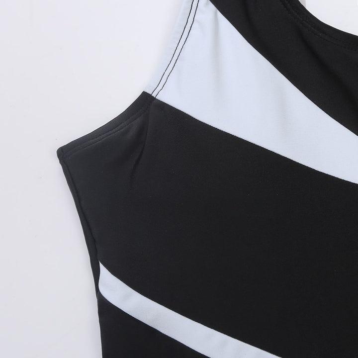 Damen Einteiliger Badeanzug mit stilvollem Farbblock-Design und figurförderndem Schnitt Echo Archiv