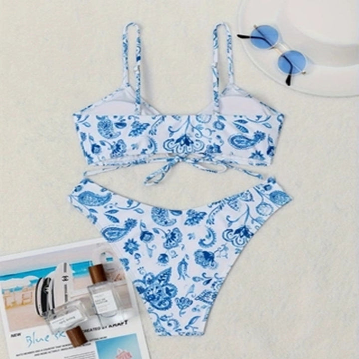 Damen Bikini-Set mit floralem Design und raffinierten Bindebändern Echo Archiv