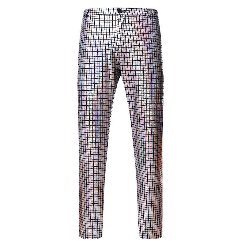 Herren Glamouröse Pailletten-Hose mit modernem Schnitt Echoarchiv