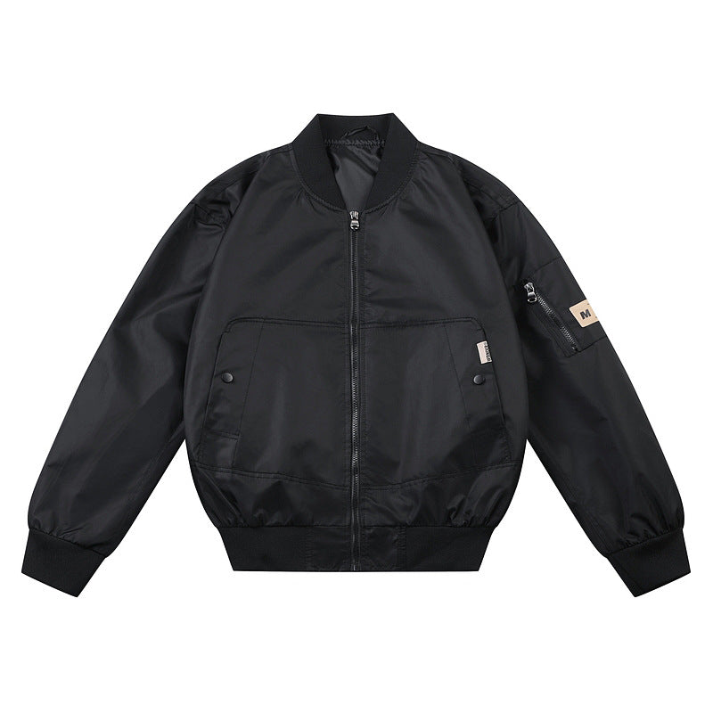Herren  leichte Nylon Bomberjacke mit geripptem Kragen, Bündchen, Saum und Ärmeltasche mit Reißverschluss Echo Archiv