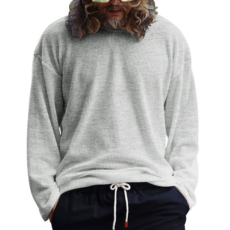 Herren Langarmshirt mit lässiger Struktur Echoarchiv