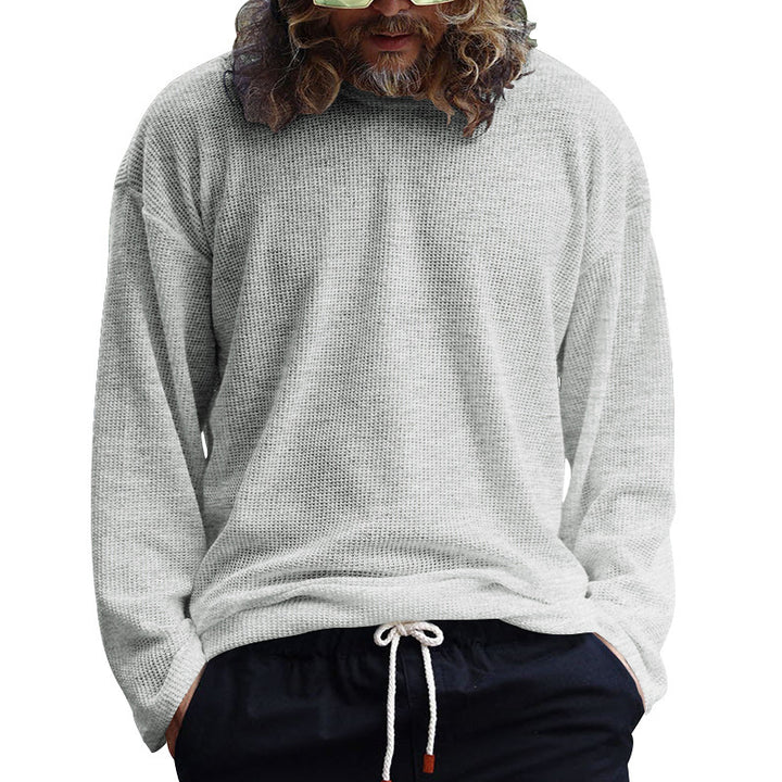Herren Langarmshirt mit lässiger Struktur Echoarchiv