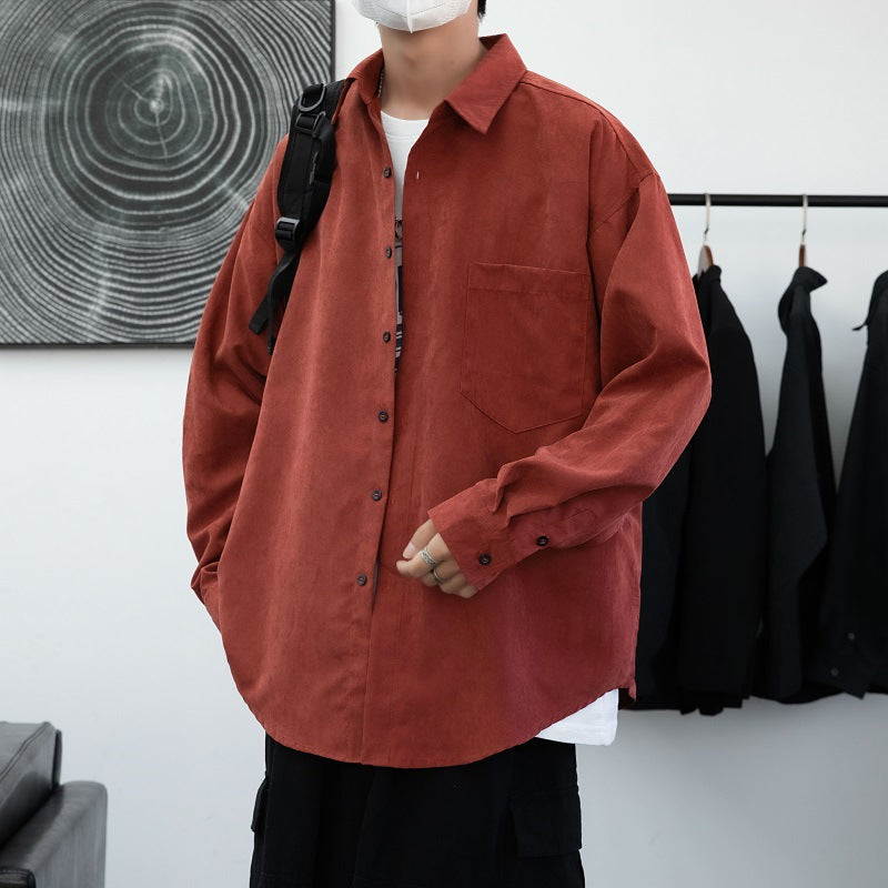 Herren Overshirt aus lässigem Baumwollstoff mit praktischer Brusttasche Echoarchiv