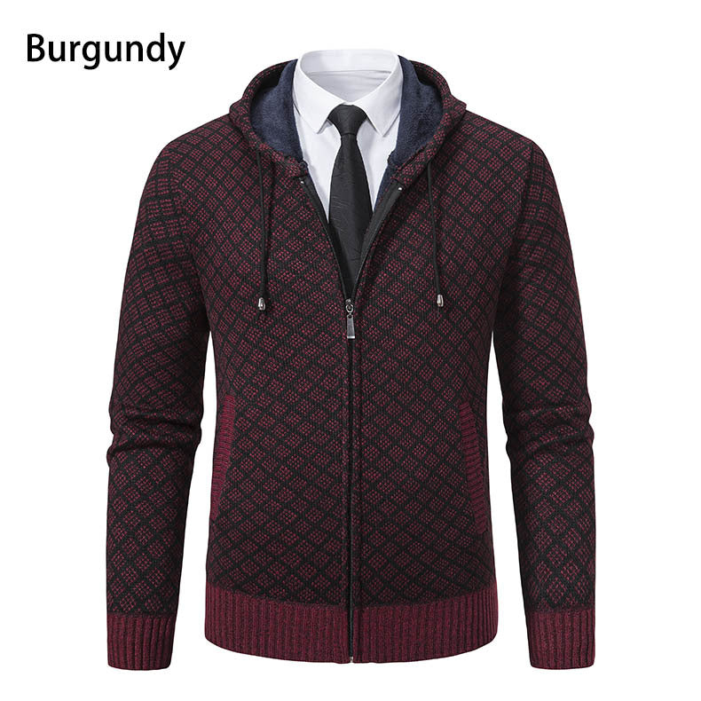 Herren modische Sweatjacke mit Kapuze und elegantem Muster Echoarchiv