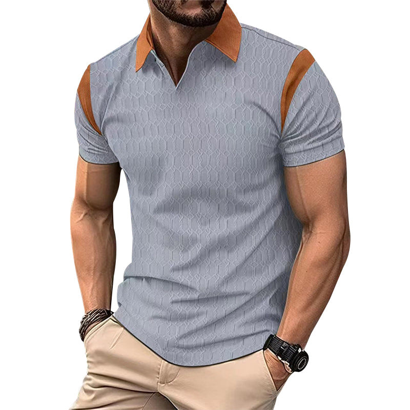 Herren Kurzarm Poloshirt mit strukturiertem Kragen und sportlichem Design Echoarchiv
