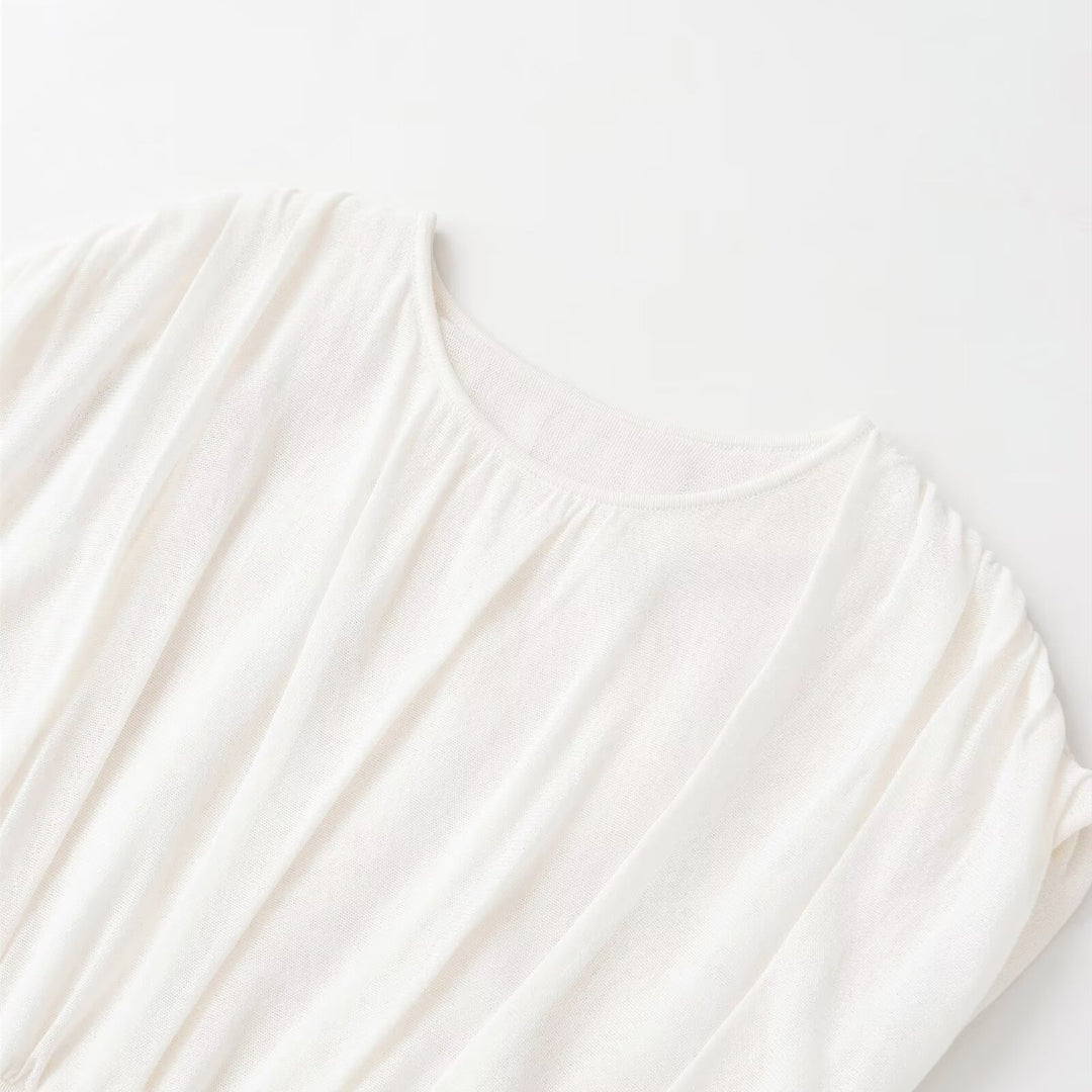 Damen modisches Oversize-Top mit raffiniertem Bund Echo Archiv