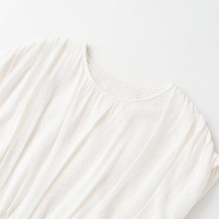 Damen modisches Oversize-Top mit raffiniertem Bund Echo Archiv