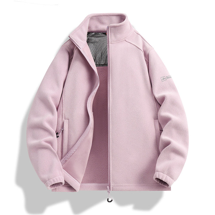 Herren Fleecejacke mit Stehkragen, Windabweisender Microfleece und Reißverschlusstaschen Echo Archiv