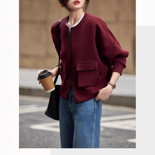 Damen Modische Oversized Sweatjacke Echoarchiv