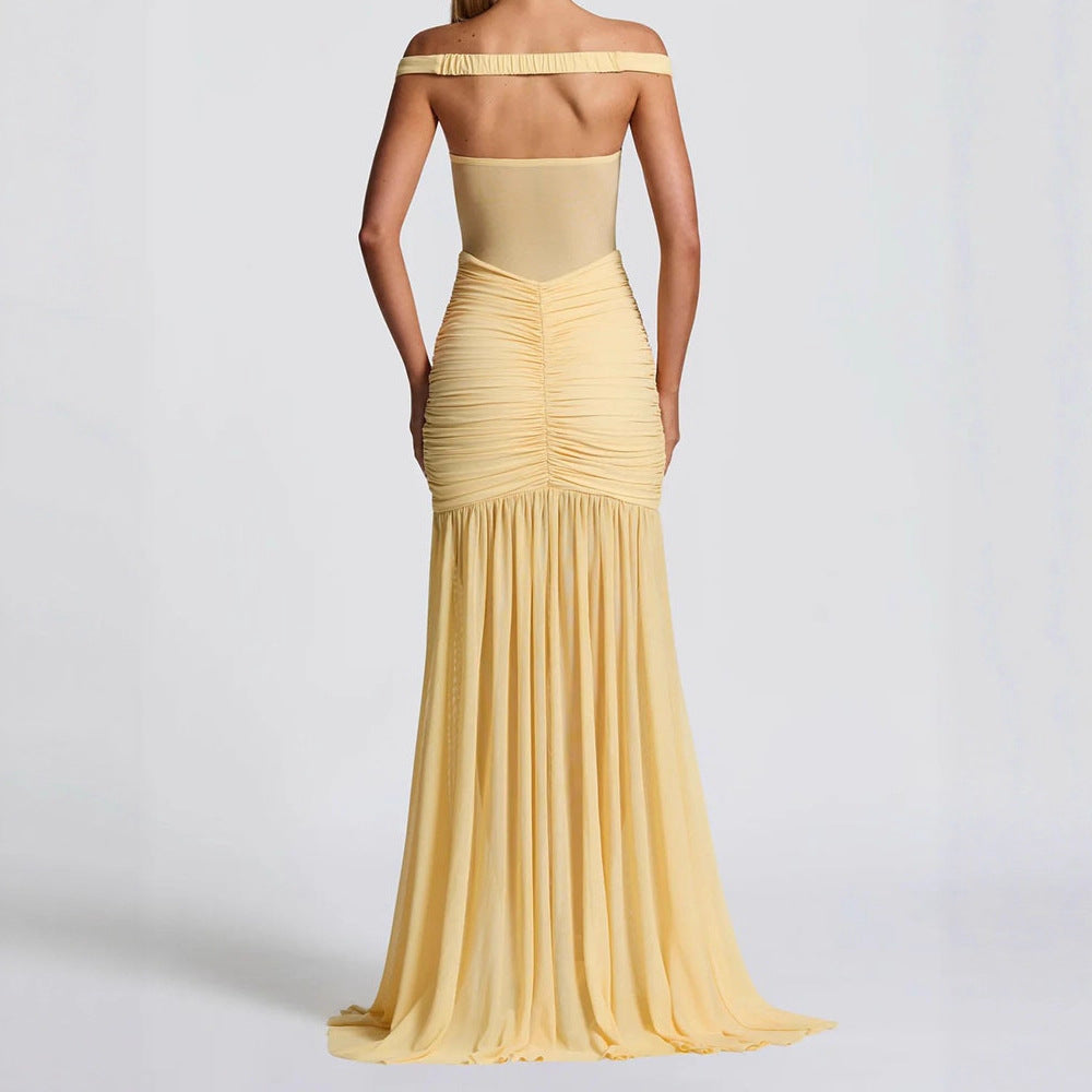 Damen Elegantes Maxi-Kleid mit Figurbetonendem Design Echo Archiv
