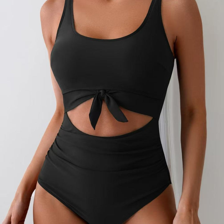 Damen Bikini-Set mit hohem Bund und modischem Knoten-Detail Echo Archiv