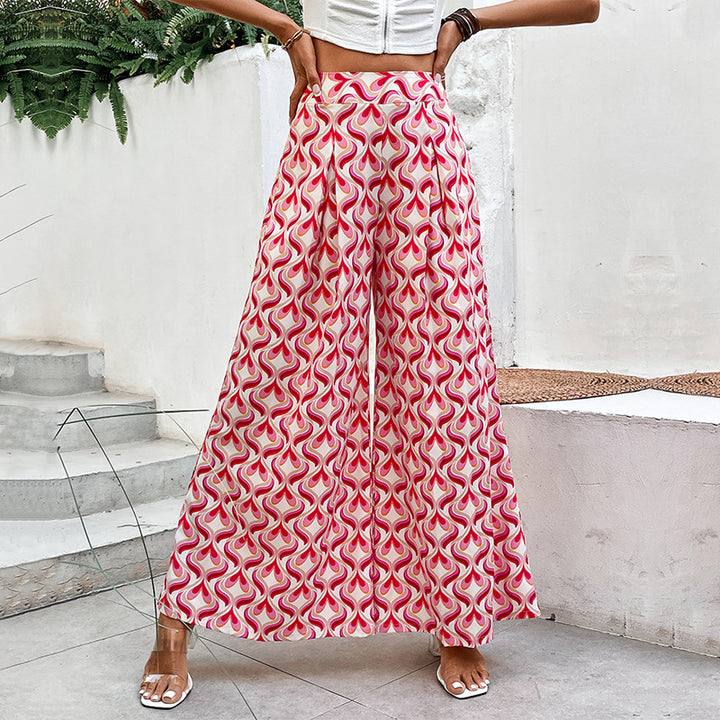 Damen Weite Hosen mit buntem Muster Echo Archiv