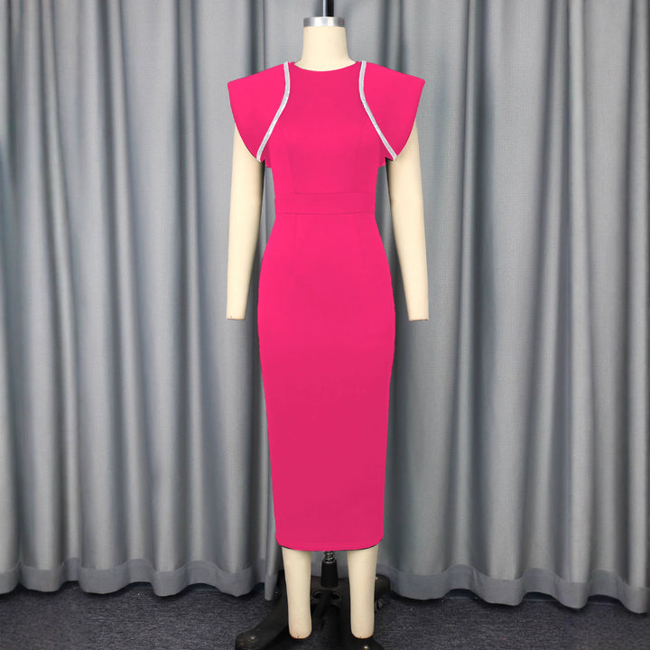 Damen Figurbetontes Kleid mit dekorativem Rüschen-Design Echo Archiv