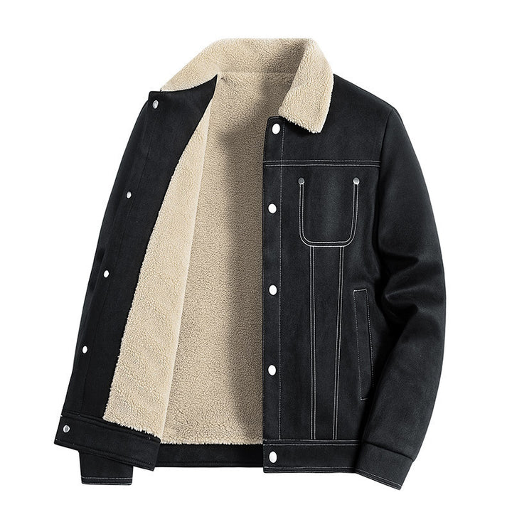 Herren Lässige Lammfelljacke Echo Archiv