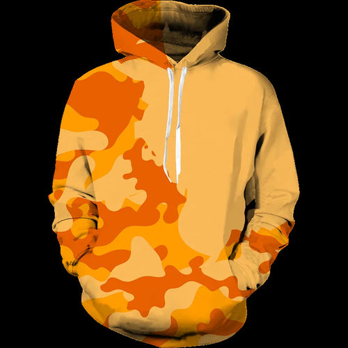 Damen Lässiger Kapuzenpullover mit Camouflage-Design Echoarchiv