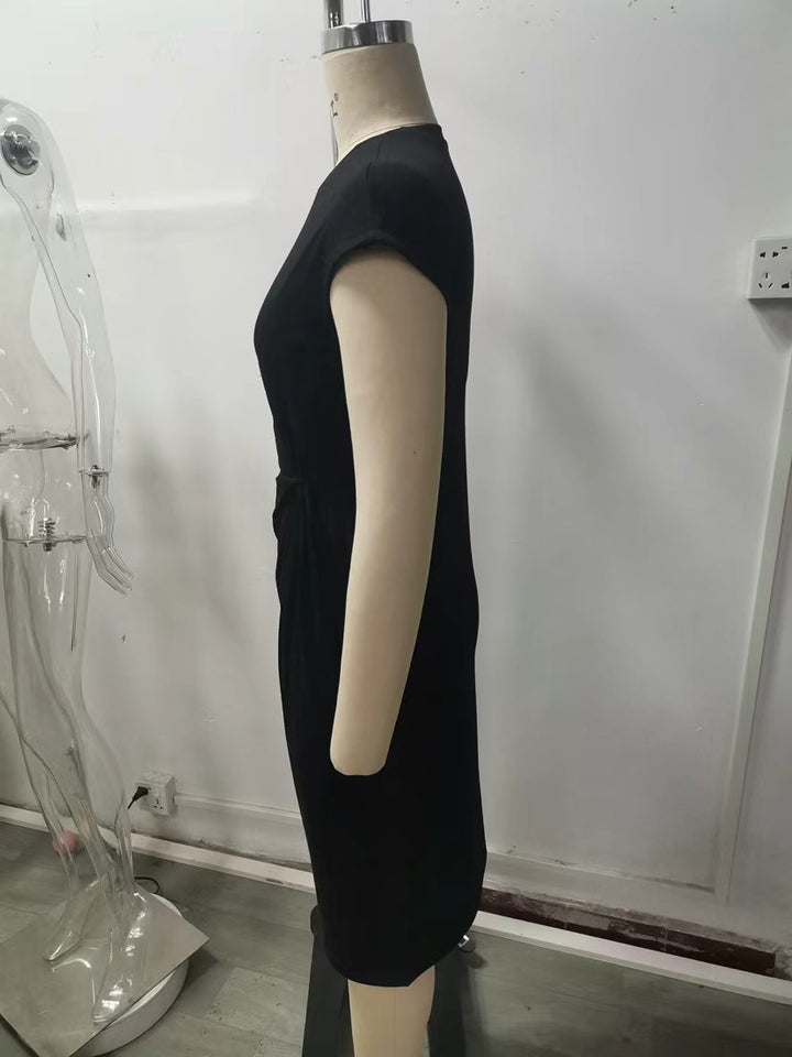 Damen elegantes Wickelkleid mit figurbetontem Design und feinem Jersey-Material Echo Archiv