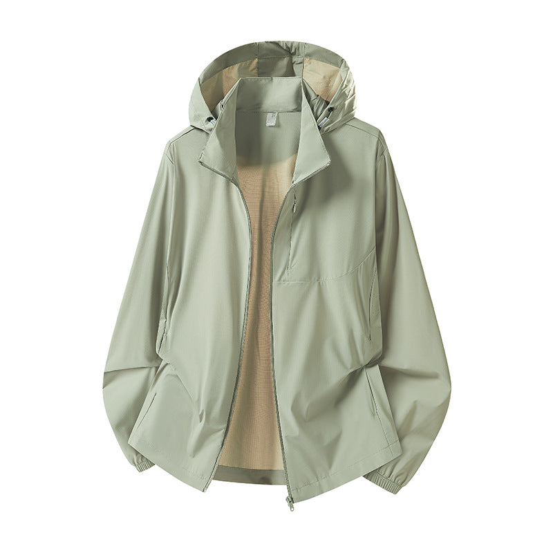 Damen Leichter Windbreaker mit Kapuze Echo Archiv