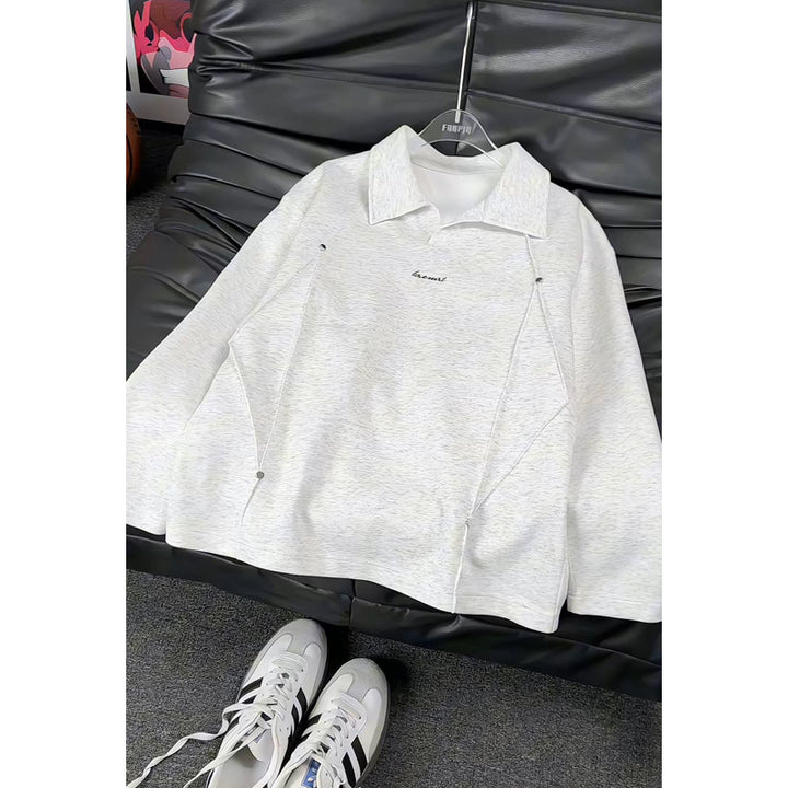 Damen Modischer Oversized Pullover mit Stehkragen Echo Archiv