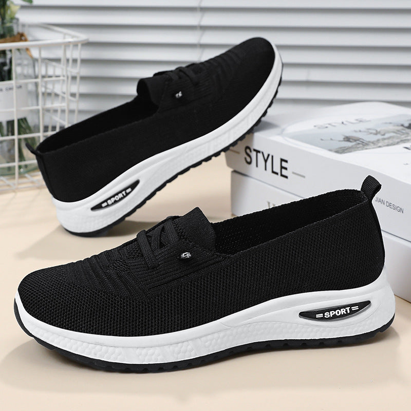 Damen Sportliche Sneaker mit elastischem Strick-Obermaterial und dämpfender Sohle Echo Archiv