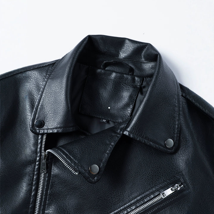 Herren Lederimitat und Jeans Kombi-Jacke Echoarchiv