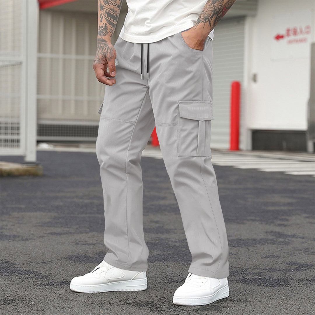 Herren Cargo-Hose mit praktischen Seitentaschen und elastischem Bund Echoarchiv