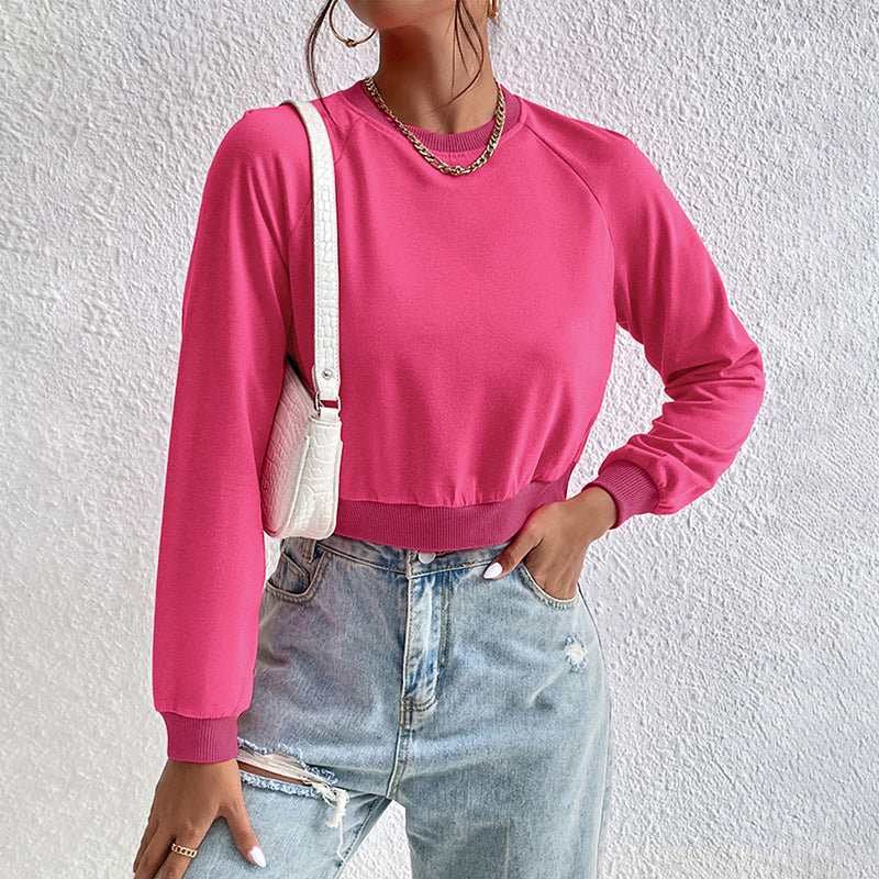 Damen Sportlicher Cropped Pullover Echo Archiv