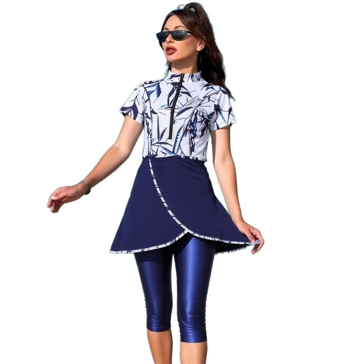Damen sportlicher Zweiteiler mit langem Oberteil und figurschmeichelnden Leggings Echo Archiv
