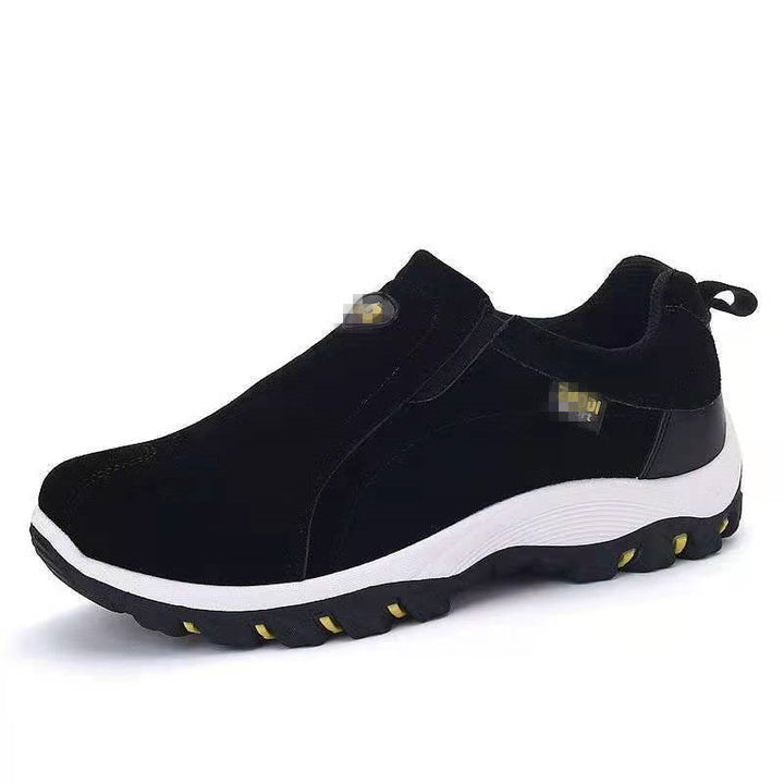 Damen Slip-On Sneaker aus Veloursimitat mit elastischen Seiteneinsätzen und profilierter Gummilaufsohle Echo Archiv