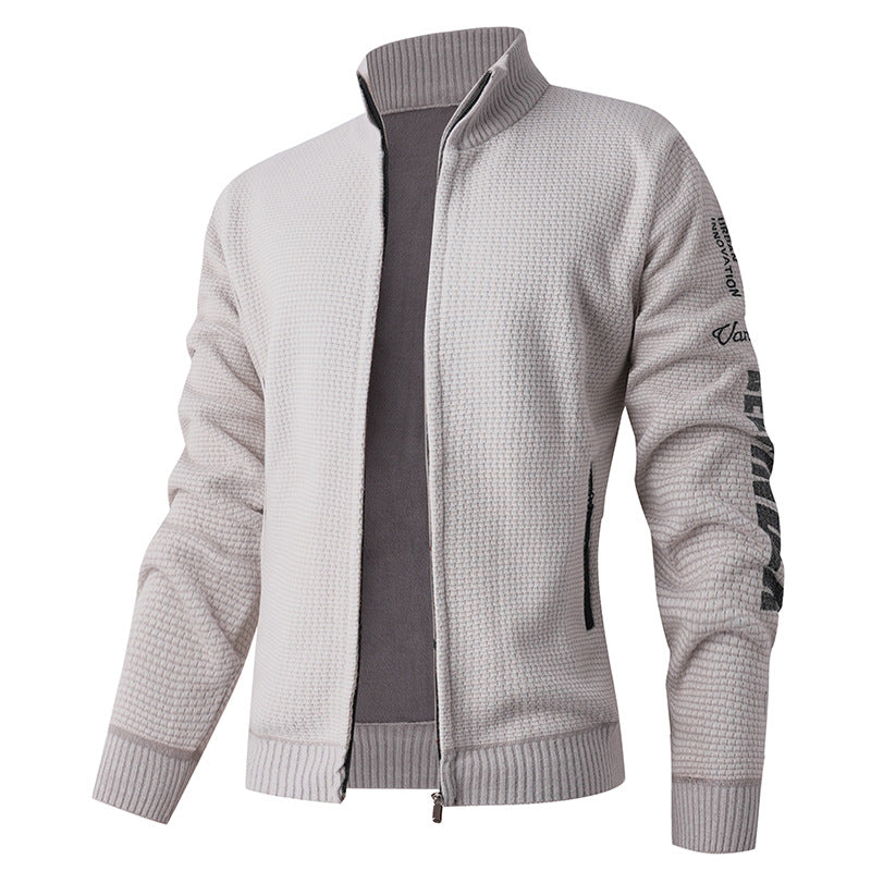 Herren gesteppte Freizeitjacke mit hohem Kragen und modernem Innenfutter Echoarchiv
