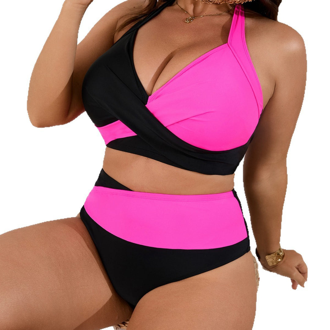 Damen Sportlicher Wickel-Bikini mit hohen Taillen-Hosen Echo Archiv
