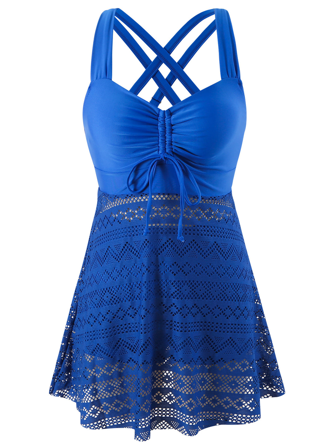 Damen Schwimmkleid mit raffinierter Rückenpartie und sehr elastischer Stoffqualität Echo Archiv