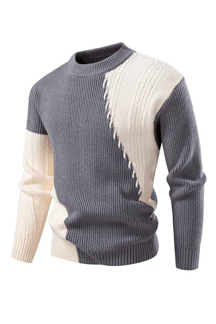 Herren modischer Strickpullover mit einzigartigem Zopfmuster und modernem Design Echoarchiv