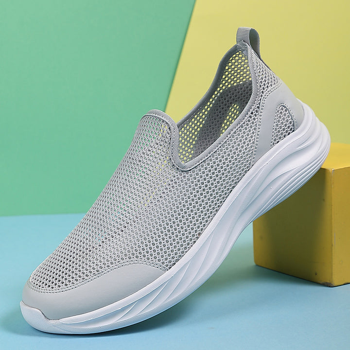 Herren nan atmungsaktiver Netz-Sportschuh mit Schlupfform und stoßdämpfender Laufsohle Echo Archiv