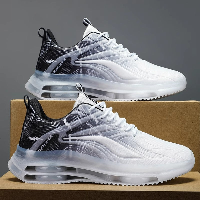 Unisex atmungsaktive Laufsneaker mit sichtbarer Luftkammersohle und reflektierendem Mesh-Obermaterial – Tavélo
