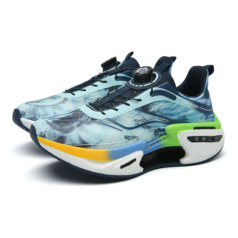 Damen gedämpfte Fashion-Plateau-Sneaker mit sichtbarer Luftkammersohle und elastischem Schaft Echo Archiv