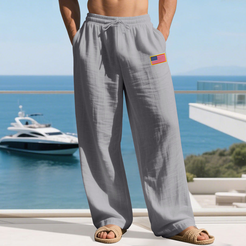 Herren Bequeme Freizeit-Cargo-Hose mit elastischem Bund und Seitentaschen Echoarchiv