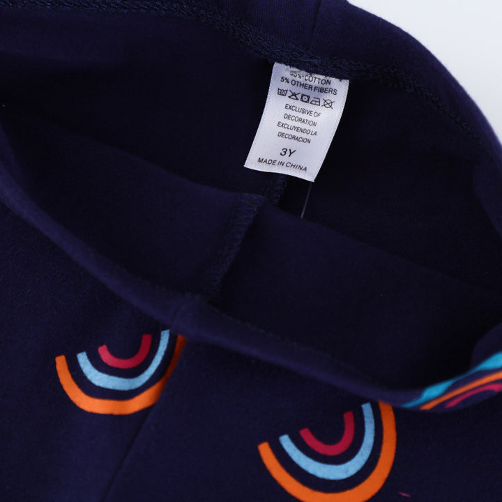Mädchen Leggings mit buntem Regenbogenmotiv Echo Archiv