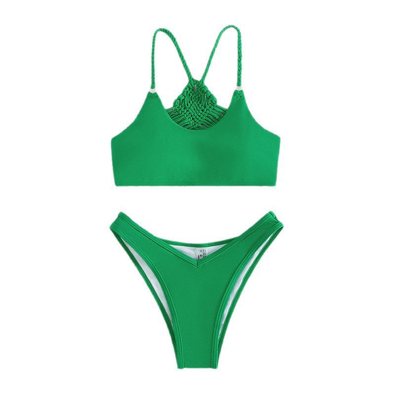 Damen Hoch tailliertes Bikini-Set mit sportivem Schnitt Echo Archiv