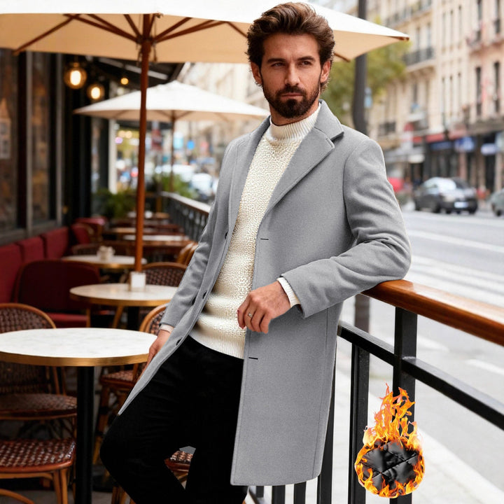 Herren eleganter, klassischer Übergangsblazer Echoarchiv